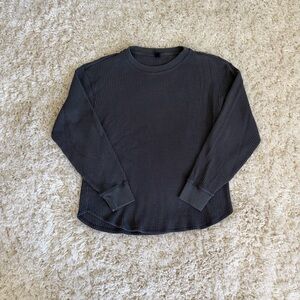 Uniqlo Small Waffle Crew Neck Long-Sleeve T-Shirt